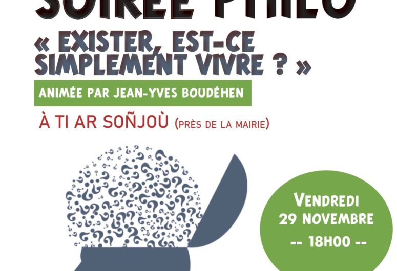 Soirée philo – Combrit Sainte-Marine – Pays Bigouden – Bigoudenjoy